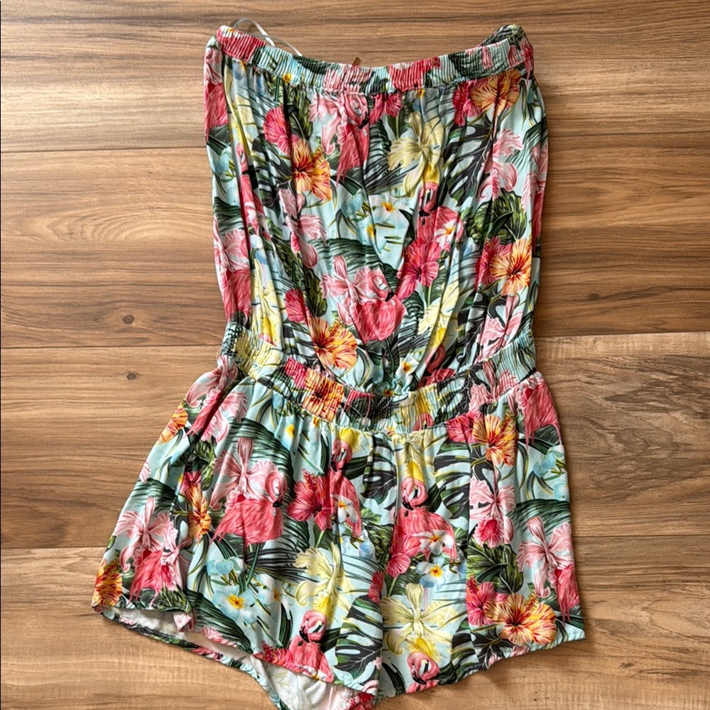 Floral Tropical Romper